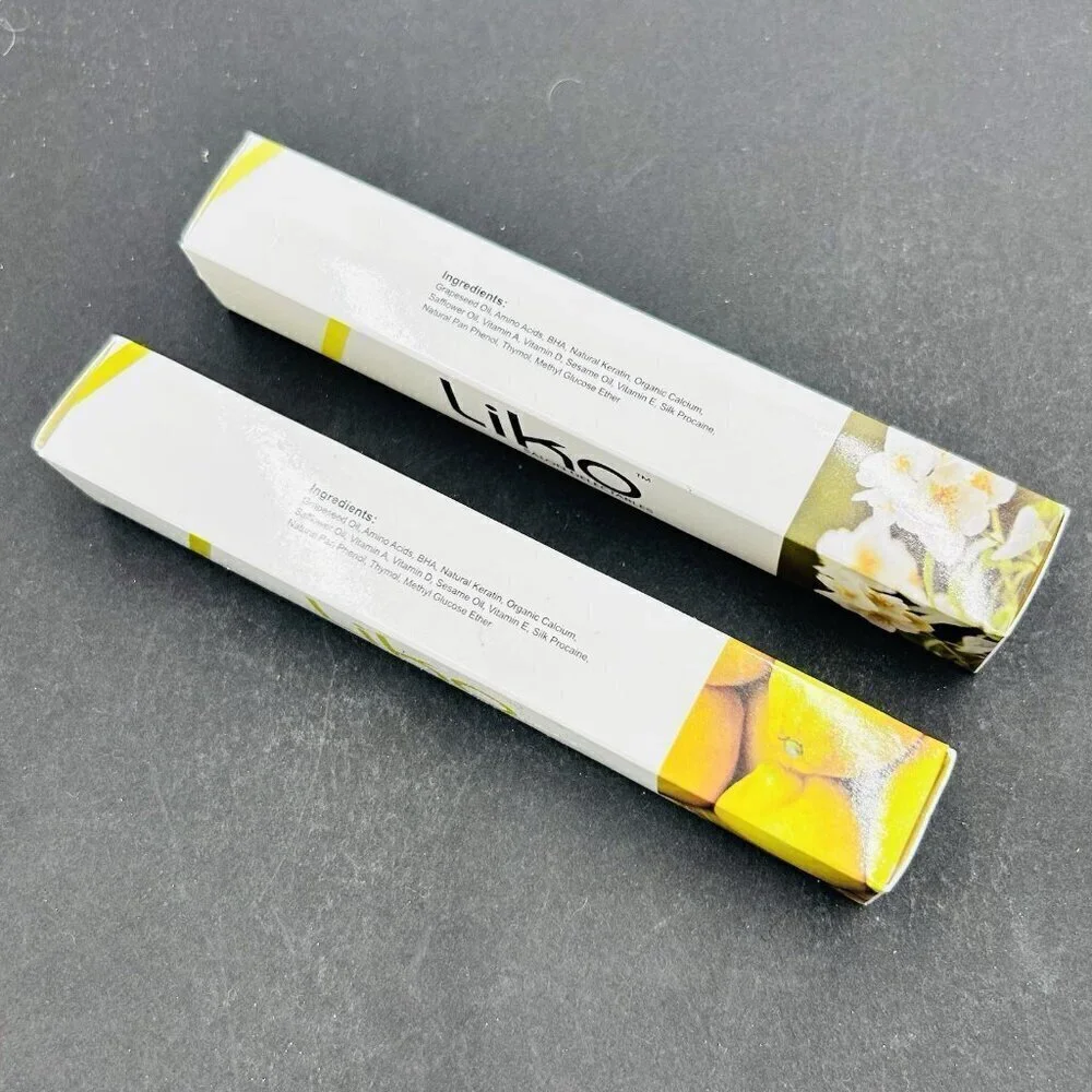 Lot of 2 Liko Cuticle Oil Pens - Lemon and Jasmin - NEW